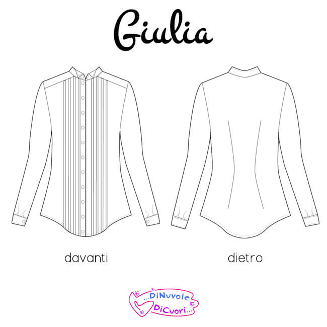 Nom d'une couture ! chemise Giulia