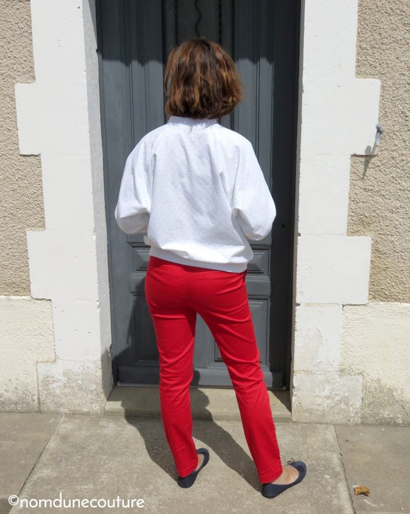 bombers femme et pantalon rouge