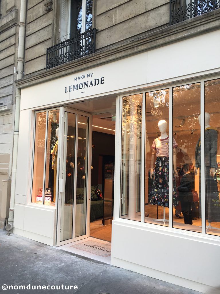 magasin make my lemonade Paris