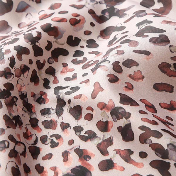 tissu doublure à tâches rose style léopard